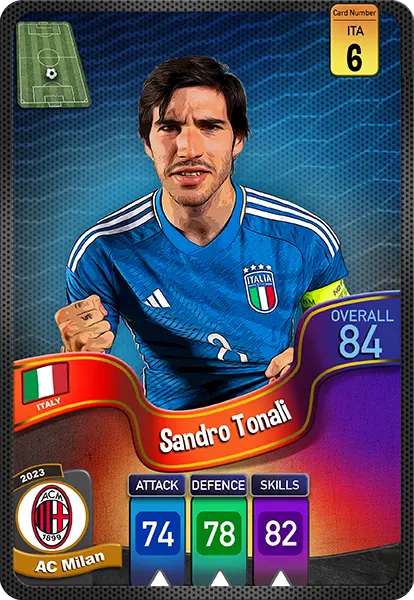 کارت ساندرو تونالی، Newcastle United، Italy در کارتبال