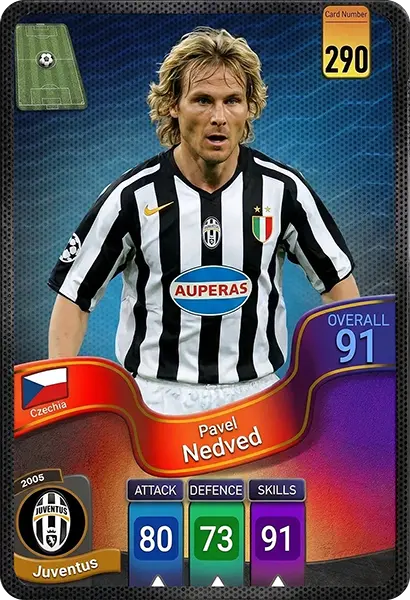 کارت پاول ندود، Juventus، Czech Republic در کارتبال