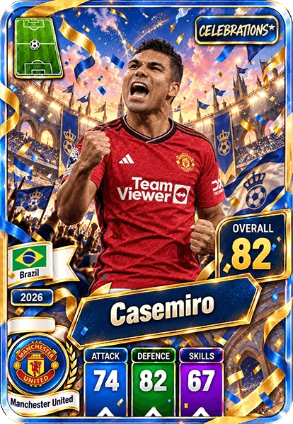 کارت کاسمیرو، Manchester United، Brazil در کارتبال