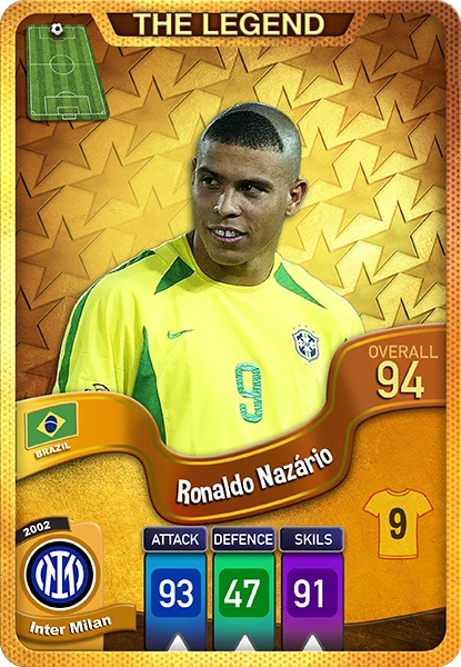کارت رونالدو نازاریو، Legend، Brazil در کارتبال