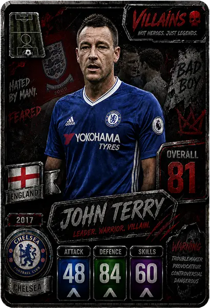 کارت جان تری، Villain، England در کارتبال